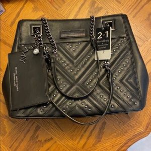Black purse with studs